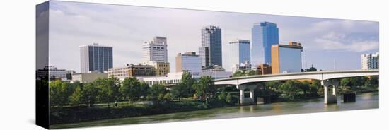 Main Street Bridge across the Arkansas River, Little Rock, Arkansas, USA-null-Premier Image Canvas