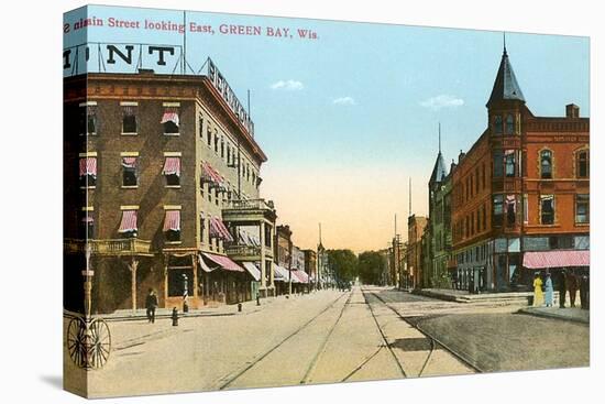 Main Street, Green Bay, Wisconsin-null-Stretched Canvas