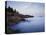 Maine, Acadia National Park, Moonset over the Atlantic Ocean at Sunrise-Christopher Talbot Frank-Premier Image Canvas