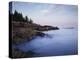 Maine, Acadia National Park, Moonset over the Atlantic Ocean at Sunrise-Christopher Talbot Frank-Premier Image Canvas