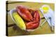 Maine Lobster and Corn on the Cob-Jon Hicks-Premier Image Canvas