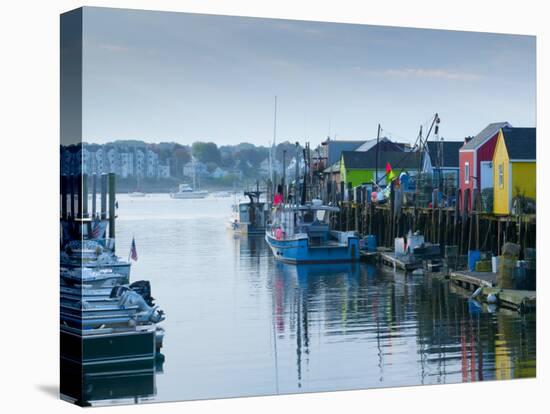 Maine, Portland, Widgery Wharf, USA-Alan Copson-Premier Image Canvas