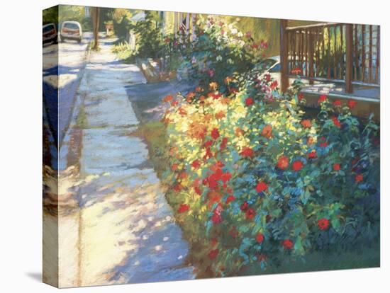 Mainstreet Morning-Christine Debrosky-Stretched Canvas