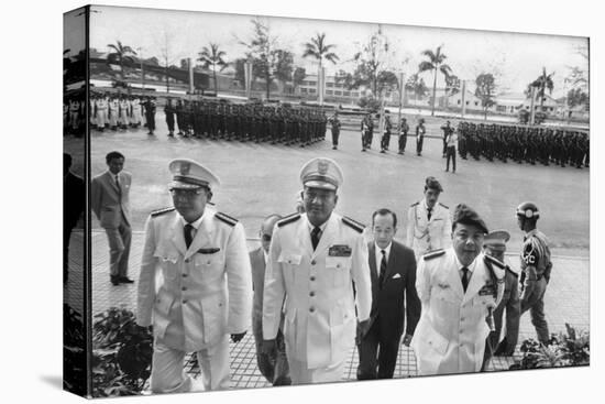 Maj. Gen. Thien Khiem (L), Gen. Van Minh Duong (2L), and Gen. Khanh Saigon, Vietnam, 1964-Larry Burrows-Premier Image Canvas
