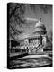 Majestic View of US Capitol Building Framed by Budding Branches of Cherry Trees on a Beautiful Day-Andreas Feininger-Premier Image Canvas