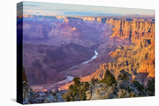 Majestic Vista of the Grand Canyon at Dusk-diro-Premier Image Canvas