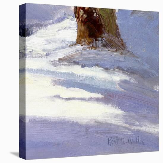 Majestic Winter (detail no. 2)-Kent Wallis-Stretched Canvas
