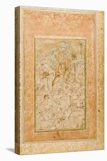 Majnun in the Wilderness, C.1595-null-Premier Image Canvas