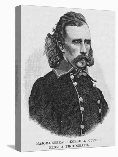 Major General George Armstrong Custer, Engraved from a Photograph, Illustration from 'Battles and…-Alexander Gardner-Premier Image Canvas