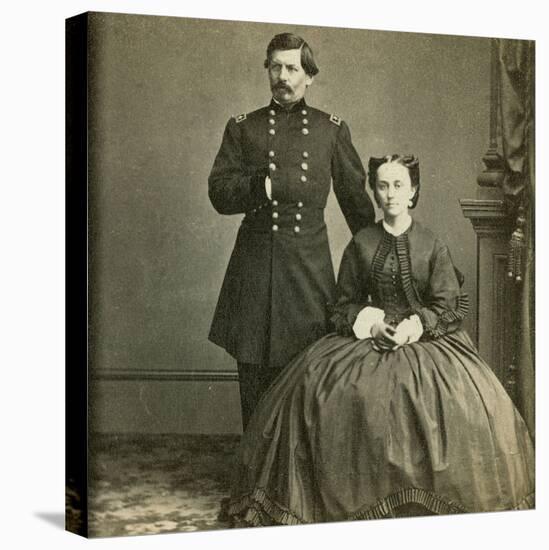 Major General George B. Mcclellan and His Wife-E. & H.T. Anthony-Premier Image Canvas