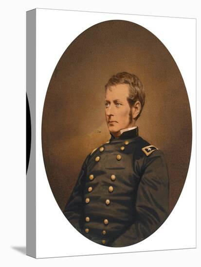 Major-General Joseph Hooker, C.1863 (Salted Paper Print with Applied Color)-Mathew Brady-Premier Image Canvas