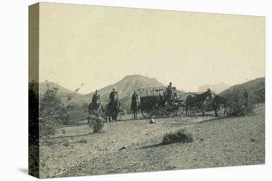 Major Pope M. D. With 11Th Inf. On March In Arizona In 1891-E.M. Jennings-Stretched Canvas