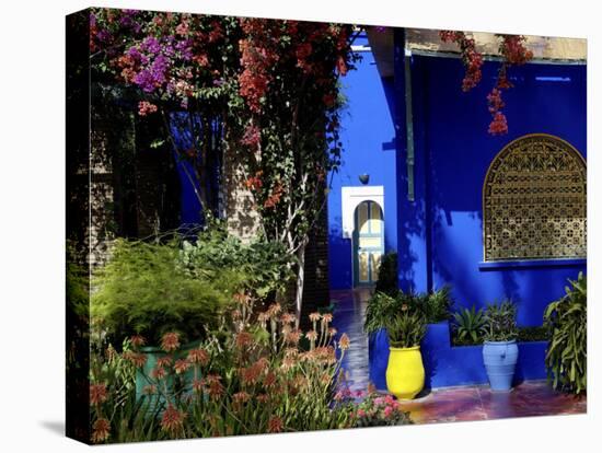 Majorelle Garden, Restored by the Couturier Yves Saint-Laurent, Marrakesh, Morocco-De Mann Jean-Pierre-Premier Image Canvas