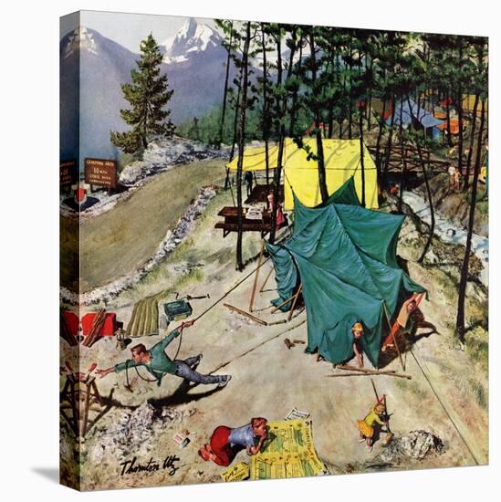 "Making Camp", July 19, 1958-Thornton Utz-Premier Image Canvas