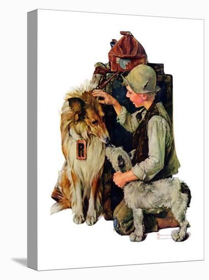 "Making Friends" or "Raleigh Rockwell", September 28,1929-Norman Rockwell-Premier Image Canvas