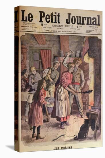 Making Pancakes, Illustration from 'Le Petit Journal', 26th February 1911-English School-Premier Image Canvas