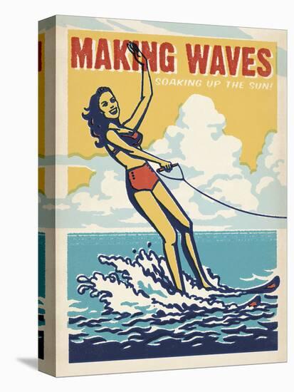 Making Waves Soaking Up The Sun!-Anderson Design Group-Stretched Canvas