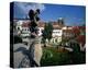 Mala strana Baroque garden, Prague, Central Bohemia, Czech Republic-null-Stretched Canvas