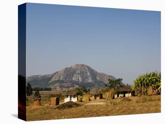 Malawi, Dedza, Grass-Roofed Houses in a Rural Village in the Dedza Region-John Warburton-lee-Premier Image Canvas