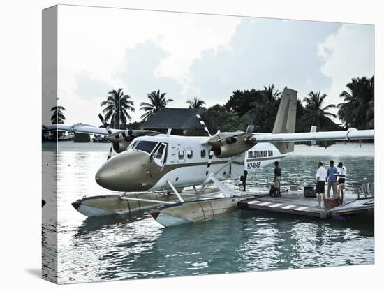 Maldives, Seaplane at Resort-Michele Falzone-Premier Image Canvas
