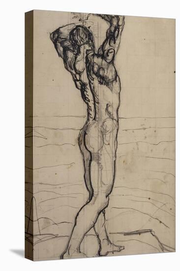 Male Act, Study for the Truth, c.1901-02-Ferdinand Hodler-Premier Image Canvas