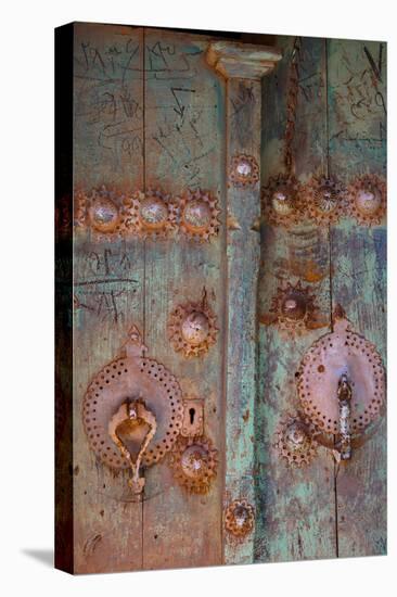 Male and female door knockers give different sounds to ensure right gender answers, Abyaneh, Iran-James Strachan-Premier Image Canvas