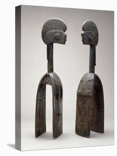 Male and Female Waja Masks, from Upper Benue River, Nigeria, 1850-1950-African-Premier Image Canvas