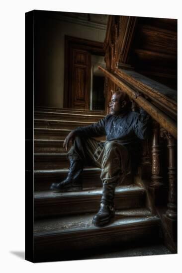 Male Figure in Abandoned Building-Nathan Wright-Premier Image Canvas