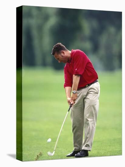 Male Golfer in Action-Chris Trotman-Premier Image Canvas