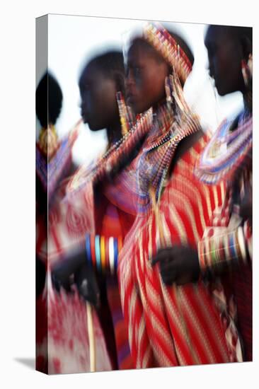 Male Maasai Dancers, Amboseli National Park, Kenya-Paul Joynson Hicks-Premier Image Canvas