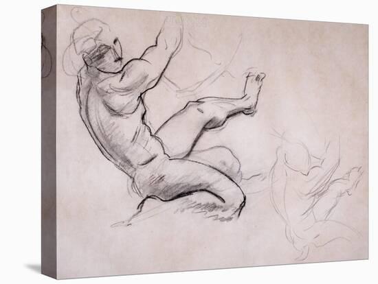 Male Nude in Action-John Singer Sargent-Premier Image Canvas