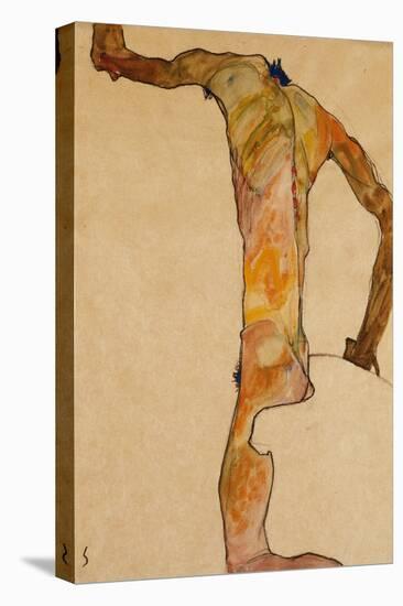 Male Nude; Mannlicher Akt, 1910-Egon Schiele-Premier Image Canvas