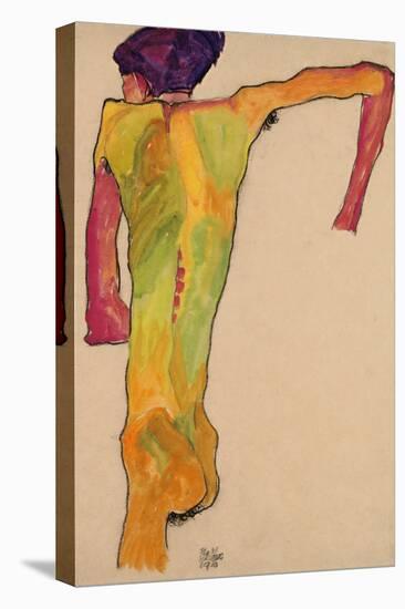 Male Nude, Propping Himself Up, 1910-Egon Schiele-Premier Image Canvas