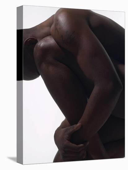 Male Nude Sitting-null-Premier Image Canvas