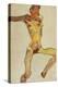 Male Nude, Yellow, 1910-Egon Schiele-Premier Image Canvas
