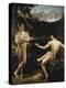 Male Nudes by a River in an Alpine Landscape-Hofer Gottfried-Premier Image Canvas