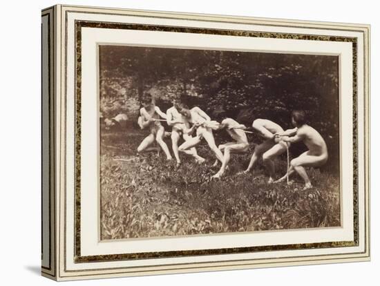 Male Nudes in Standing Tug of War, Outdoors, C.1883-Thomas Cowperthwait Eakins-Premier Image Canvas