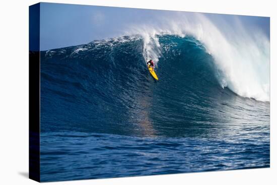 Male Surfer Surfing Wave in Pacific Ocean, Peahi, Hawaii, USA-null-Premier Image Canvas