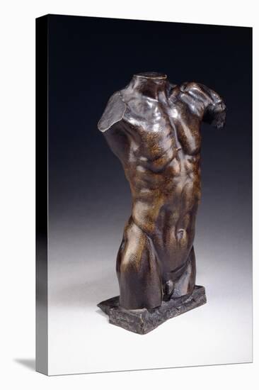 Male Torso - New Model, C.1885-Auguste Rodin-Premier Image Canvas