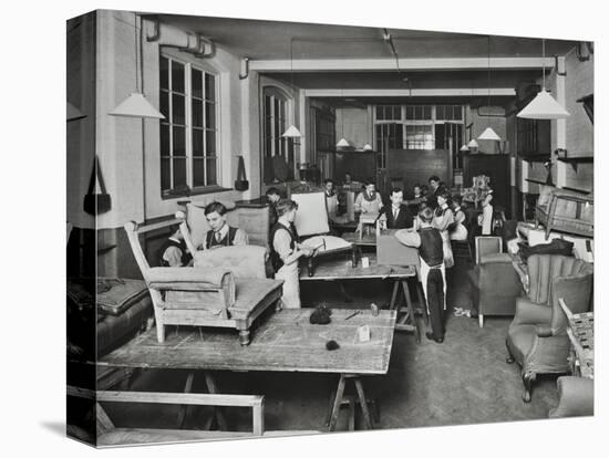 Male Upholstery Students, Shoreditch Technical Institute, London, 1914-null-Premier Image Canvas