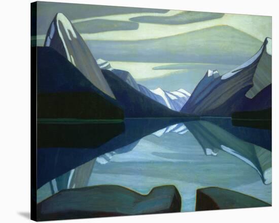 Maligne Lake, Jasper Park-Lawren S^ Harris-Stretched Canvas