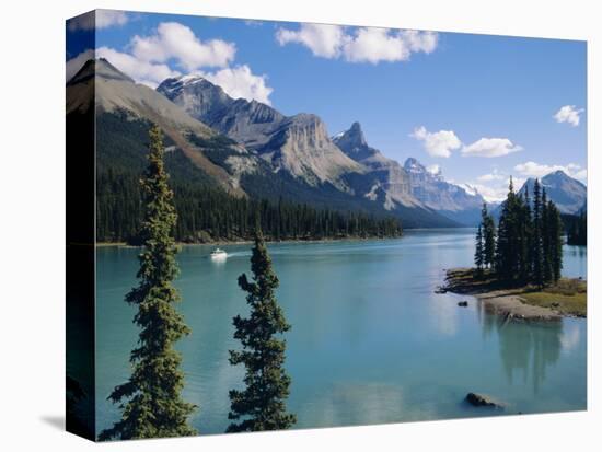 Maligne Lake, Rocky Mountains, Alberta, Canada-Hans Peter Merten-Premier Image Canvas