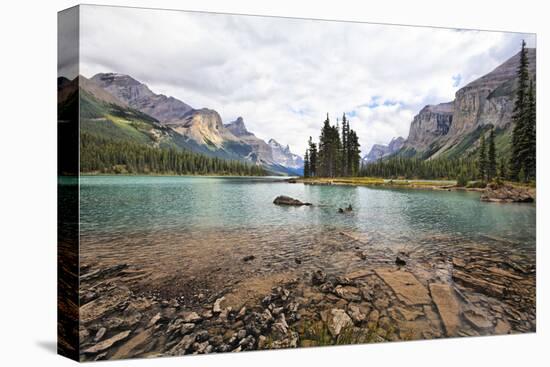 Maligne Lake Scenic, Alberta, Canada-George Oze-Premier Image Canvas