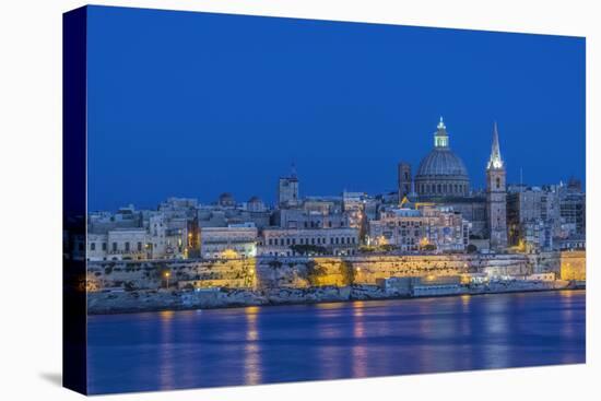 Malta, Valletta, Historic Skyline at Dusk-Rob Tilley-Premier Image Canvas