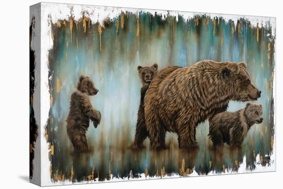 Mama Bear's Protection-Angela Bawden-Stretched Canvas