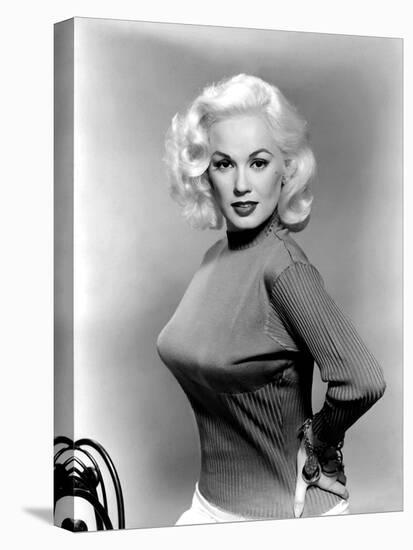 Mamie Van Doren- 1955 (b/w photo)-null-Stretched Canvas