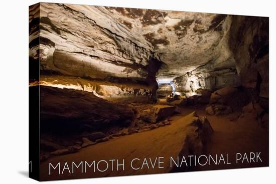 Mammoth Cave, Kentucky - Cave Interior-Lantern Press-Stretched Canvas