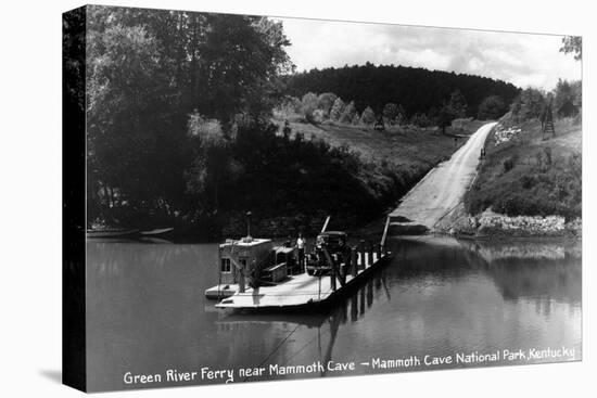 Mammoth Cave Nat'l Park, Kentucky - Green River Ferry-Lantern Press-Stretched Canvas