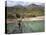 Man Carrying Vegetables across a Rope Bridge, Bandare Village, Trisuli Valley, Nepal-Jane Sweeney-Premier Image Canvas