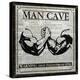 Man Cave (Black and White)-Piper Ballantyne-Stretched Canvas